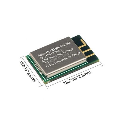 Powerful IoT WiFi Module 18.2*33*2.8mm 3.3V Operating Voltage -20 to 70°C Temperature Range