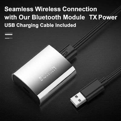 Seamless Wireless Connection with Our Bluetooth Module 8 dBm TX Power USB Charging Cable Included