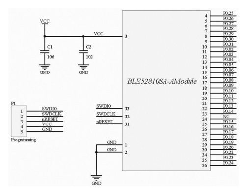 100M BLE 5.0 Low Energy Bluetooth Module Nordic NRF52810