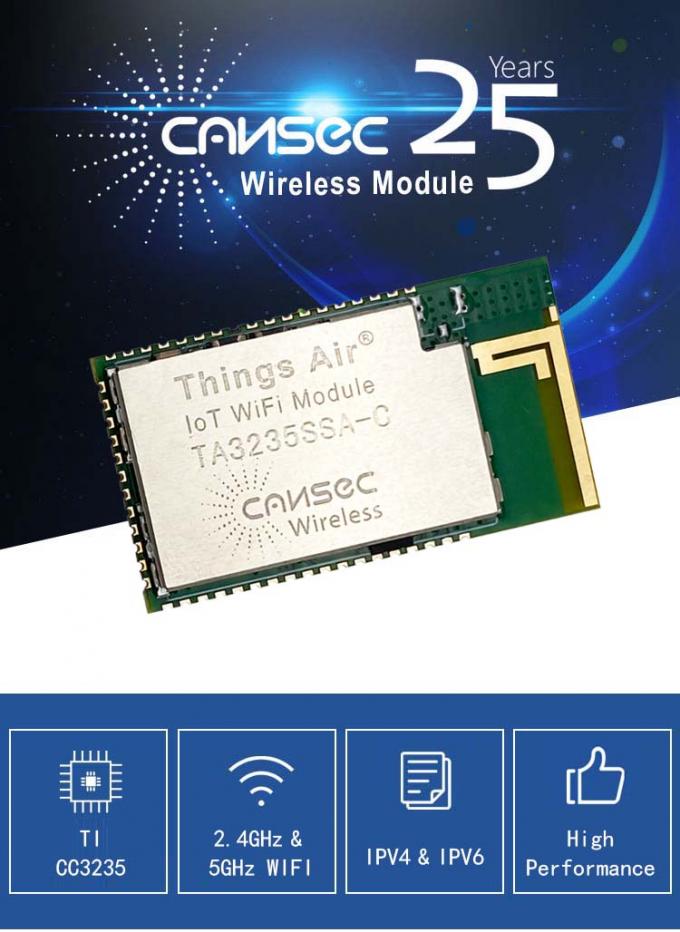 2 4ghz 5ghz Iot Wifi Module Cansec Iot Transceiver Pcb Antenna Ta3235sa C 2 4ghz 5ghz Iot Wifi Module Cansec Iot Transceiver Pcb Antenna Ta3235sa C